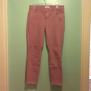 LOFT dusty rose skinny jeans